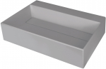 Vonios kriauklė Deante CORREO granitinė ant vir&scaron;aus GREY METALLIC, 600x400 mm Pilka