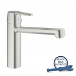 Virtuvės kriauklės mai&scaron;ytuvas GROHE Get PVD pavir&scaron;ius Supersteel 30196DC0