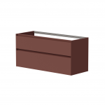 Kame Loft vonios spintelė 120cm 2 stalčiai, Po stalvir&scaron;iu, Be kriauklės, Terracotta BUC/12-3DR/D23-LFT