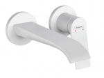 Vonios praustuvo mai&scaron;ytuvas Hansgrohe Vivenis vir&scaron;utinė dalis, 2 angos, nukreipimas 195 mm, sieninis, matinė