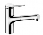 Virtuvinis mai&scaron;ytuvas Hansgrohe Zesis M33 150 EcoSmart 2jet i&scaron;traukiama galvutė 74810000 Chromas