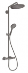 Du&scaron;o sistema Hansgrohe Croma Select S su termostatu, EcoSmart Raindance Select S 120 3jet Brushed Black Chrome 26891340