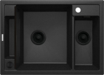 Virtuvės kriauklė Deante MAGNETIC granitas, NERO GRANITE juoda