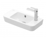 Villeroy & Boch O.novo Compact vonios praustuvas 50x25 cm, CeramicPlus, de&scaron;inė, balta 4342R5R1