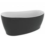 Laisvai pastatoma vonia Ideal Standard Around, 180x85 cm, sanit. akrilas matinė balta/juoda K8715V2