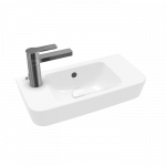 Villeroy & Boch O.novo Compact vonios praustuvas 50x25 cm, kairė pusė, balta 4342L501