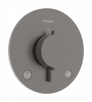 Du&scaron;o mai&scaron;ytuvas Hansgrohe Ecostat Comfort S įmontuojamas su termostatu, 2 įrenginiams (su saugos sistema) &scaron;lifuotas juodas chromas 33718340