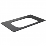 Darbo pavir&scaron;ius Kame Universal HPL, Movado kriauklei 81cm Black lava HPL WP/8-3/H17-P2