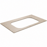 Darbo pavir&scaron;ius Kame Universal HPL, Movado kriauklei 81cm Earth stone HPL WP/8-3/H18-P2