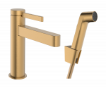 Vonios kriauklės mai&scaron;ytuvas Hansgrohe Finoris 110 su Push-Open ir Bidetta, EcoSmart, poliruota bronza 76210140