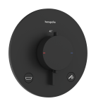 Du&scaron;o mai&scaron;ytuvas Hansgrohe Ecostat Comfort S termostatinis įmontuojamas, 2 įrenginiams, su saugos sistema, matinė juoda 33718670