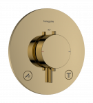 Hansgrohe Ecostat Comfort S įmontuojamas termostatinis du&scaron;o mai&scaron;ytuvas 2-iems įrenginiams blizgaus aukso efektas 33715990