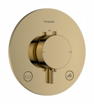 Du&scaron;o termostatinis mai&scaron;ytuvas Hansgrohe Ecostat Comfort S įmontuojamas, 2 paskirtims, su saugos sistema, poliruoto aukso apdaila 33718990