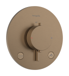 Du&scaron;o mai&scaron;ytuvas Hansgrohe Ecostat Comfort S termostatinis įmontuojamas, 2 prietaisams, saug. sistema, poliruoto bronzos tono 33718140