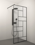 Stikla Serviss Du&scaron;o sienelė KAIRA BLACK Deep4 1200mm
