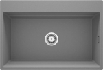 Virtuvės kriauklė Deante MAGNETIC granitas, GREY METALLIC pilka