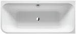 Vonia Duravit Happy D.2 Plus, 180x80 cm, akrilas, de&scaron;inė, balta/M80 Graphit Super Matt 700450800000000