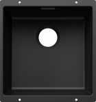 Virtuvės kriauklė BLANCO SUBLINE 400-U SILG Black O.ZUB O.AF WFS SILGRANIT&trade;, juoda 527786