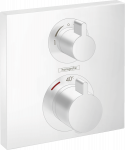 Du&scaron;o mai&scaron;ytuvas Hansgrohe Ecostat Square įmontuojamas su termostatu, 2 funkcijų, matinė balta 15714700
