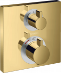 Du&scaron;o termostatinis mai&scaron;ytuvas Hansgrohe Ecostat Square, 2 krypčių, auksinės spalvos 15714990