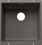 Virtuvės kriauklė BLANCO SUBLINE 400-U SILG Volcano Grey O.ZUB O.AF WFS SILGRANIT&trade; vulkano pilka 527787