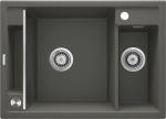 Virtuvinė kriauklė Deante MAGNETIC granulitas, ANTHRACITE METALLIC GRANITE