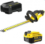 Gyvatvorių žirklės Stanley 18 V akumuliatorinės 65 cm, 1 x 4,0 Ah akumuliatorius, įkroviklis SFMCHT855M1-QW