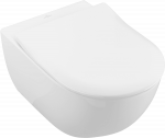Pakabinamas tualeto puodas Villeroy & Boch Subway 2.0 komplektas, su DirectFlush, baltas, CeramicPlus, su dangčiu
