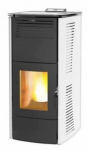 Granulinė krosnelė Centrometal CentroPelet ZV14 B 14kW su centralinio &scaron;ildymo pajungimu Balta