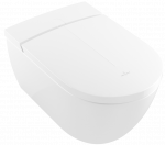 Pakabinamas klozetas su bide funkcija Villeroy & Boch ViClean I-200 CeramicPlus Rimfree su SoftClose dangčiu Baltas