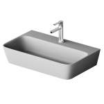 PAA QUADRO SilkStone praustuvas 700 x 430 mm matte grey