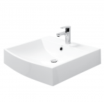 PAA STEP akmens masės praustuvas 600x500 mm, baltas