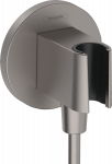 Du&scaron;o i&scaron;vada Hansgrohe Fixfit kampinis su laikikliu, matinė juoda chromo 26888340