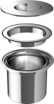 Atliekų rū&scaron;iavimo sistema BLANCO SOLON stainless steel Flush 512471
