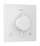Du&scaron;o termostatas Hansgrohe Ecostat Comfort E įmontuojamas, 2 i&scaron;vestims, matinė balta 33716700