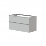 Vonios spintelė Kame Loft 100cm 2 stalčiai, Po stalvir&scaron;iu, Be praustuvo, Pearl Grey BUC/10-3DR/D37-LFT