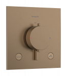 Du&scaron;o termostatinis mai&scaron;ytuvas Hansgrohe Ecostat Comfort E įmontuojamas, 2 paskirtims, matinė bronza 33716140