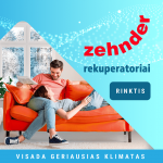 I&scaron;manus valdymo pultas ZEHNDER ComfoAir serijos rekuperatoriams &bdquo;Multi Control&ldquo;