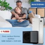 Oras-vanduo &scaron;ilumos siurblys NIBE S2060+VVM 225
