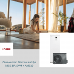 Oras-vanduo &scaron;ilumos siurblys NIBE Split BA-SVM(E) + AMS10