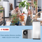 Oras-vanduo &scaron;ilumos siurblys NIBE S2125+VVMS500 (20 kw)