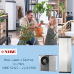 Oras-vanduo &scaron;ilumos siurblys NIBE S2125+VVM S320