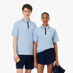 LACOSTE Madride atviras grafi&scaron;kas polo LACOSTE Medvedevas