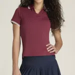 WILSON moteri&scaron;ki klubiniai polo mar&scaron;kinėliai cranberry