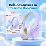Belaidės ausinės su aktyviu triuk&scaron;mo slopinimu EZRA BW95 Violetinė