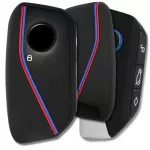 Silikoninis raktelio dėklas BMW 7/X7/X1 U11 juodas A293
