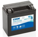 Exide AGM12-12 moto akumuliatorius 12AH 200A 150x90x145mm