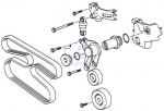 BMW 11282243508 juostinio diržo įtempiklio varžtas M35x2