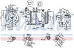 Nissens 89350 kondicionieriaus kompresorius