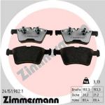 Zimmermann 24151.902.1 priekinių stabdžių trinkelės, komplektas a&scaron;iai